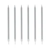 12 bougies argentées hautes 13 cm