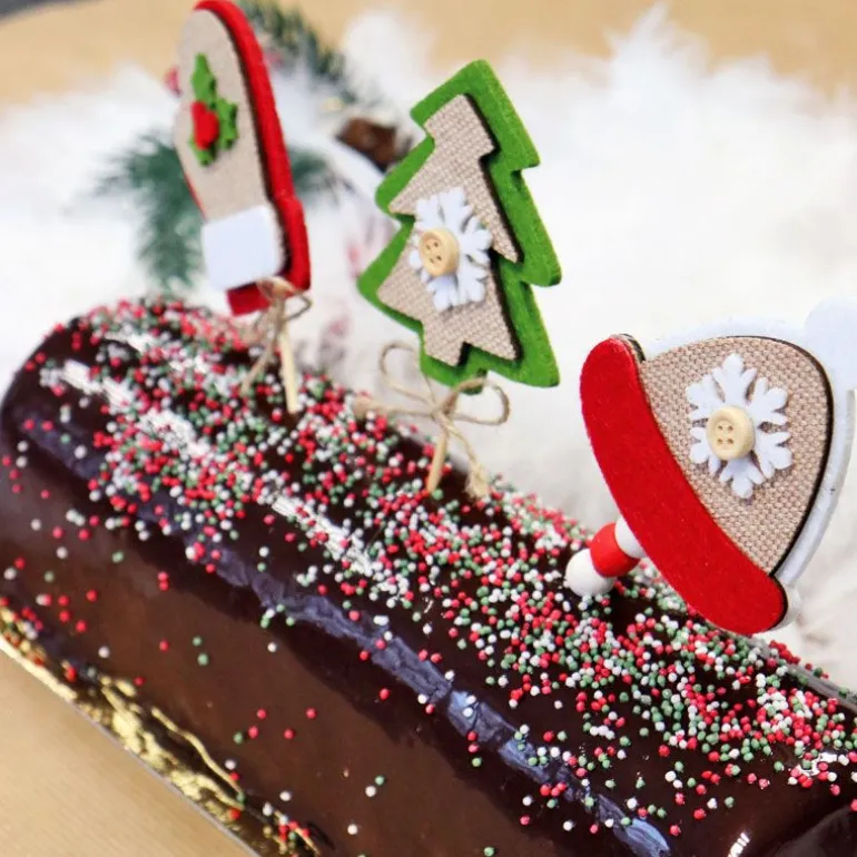 3 décors de Noël assortis en feutrine thème 3