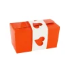 5 Kits "Ballotin Orange 250 g + Fourreau Blanc"