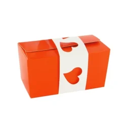 5 Kits "Ballotin Orange 250 g + Fourreau Blanc"