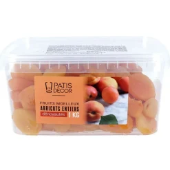 Abricots entiers dénoyautés 1 kg - DDM 08/24