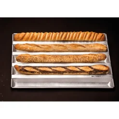 Alu-Gaufer plaques à pain 790 x 580 5 baguettes