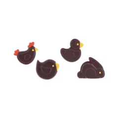 Animaux de Pâques assortis en chocolat noir (x48)