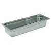 Bac gastronorme perforé inox - sans anse - GN 2/4 profondeur 10 cm