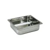 Bac gastronorme plein inox - sans anse - GN 2/3 profondeur 4 cm
