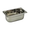 Bac gastronorme plein inox - sans anse - GN 1/4 profondeur 20 cm