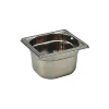 Bac gastronorme plein inox - sans anse - GN 1/6 profondeur 10 cm