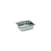 Bac gastronorme plein inox - avec anses escamotables - GN 1/2 profondeur 15 cm