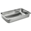 Bac gastronorme plein inox - sans anse - GN 1/1 profondeur 6,5 cm