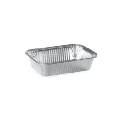 Barquettes jetables en aluminium bords roulés (x100)