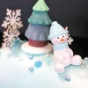 Bonhomme de neige assis