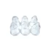 Boîte de 6 douilles copolyester unies