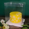 Boîte gâteau transparente - 20 x 20 x 25 cm