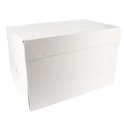 Boîte pâtissière blanche 21 x 31 x H 20 cm