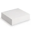Boîte pâtissière blanche carrée 26 x 26 x 5 cm