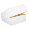 Boîte pâtissière blanche carrée 35 x 35 x 8 cm