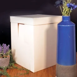 Boîte pâtissière blanche spéciale gâteau haut 40 cm