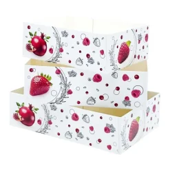 Boîtes petits-fours Morgane 14 x 10 cm - Hauteur 4 cm (x 100)