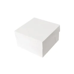 Boîtes pâtissières blanches 25x25 cm Hauteur 20 cm (x 10)