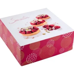 Boîtes pâtissières Pauline 40 x 40 cm Hauteur 8 cm (x 25)