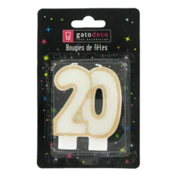 Bougie anniversaire 20 ans