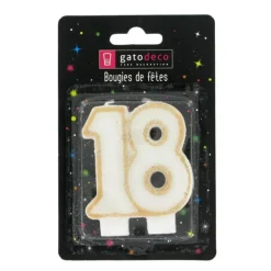 Bougie anniversaire 18 ans