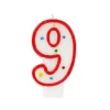 Bougie anniversaire chiffre Fiesta 9