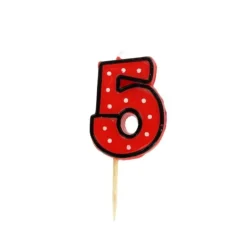 Bougie anniversaire chiffre Fête 5