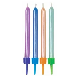 Bougies nacrées pastelles Wilton (x 10)