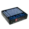 Bougies torsadées 8 cm et bobèches bleues (x 70)