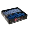 Bougies torsadées 6 cm et bobèches bleues (par 125)