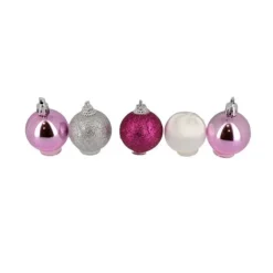 Boules de Noël sur pique assorties (x5)