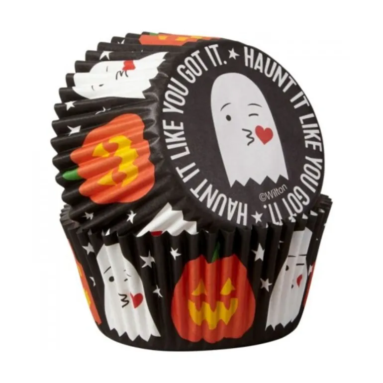 Caissette cupcake Halloween Haunt it like you got it Wilton (x75)