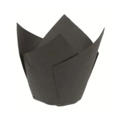 Caissette haute Tulipcup noire (x 200)