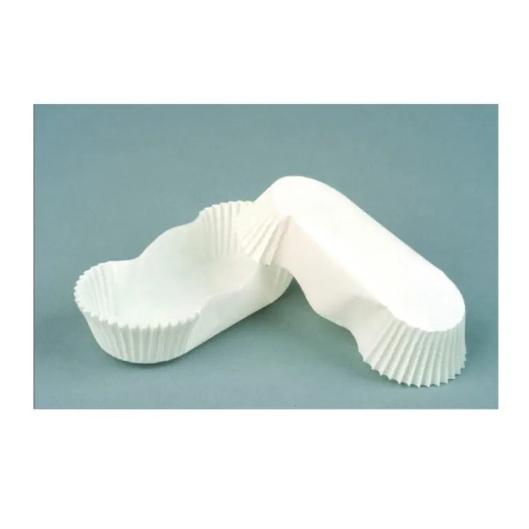 Caissette ovale plissée blanche Calypso n°88 (x1000)