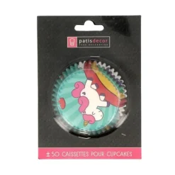 Caissettes cupcakes "Licorne" (x50)
