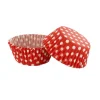 Caissettes cupcakes rouges à pois (x50)