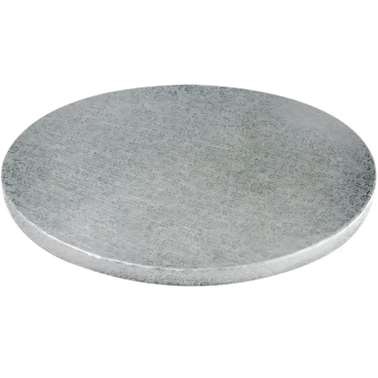 Cake Drum Rond Argent Ø 40 cm