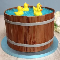 Cake Drum Rond Bleu Ø 30 cm