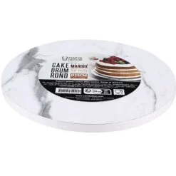 Cake Drum Rond Effet Marbre Ø 25 cm