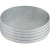 Cake Drums Ronds Argent Ø 20 cm (x5)