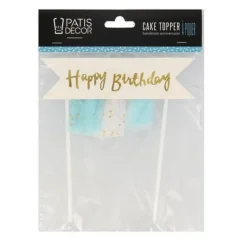 Cake topper banderole anniversaire