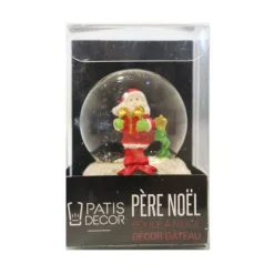 Cake Topper Boule à neige Père Noël