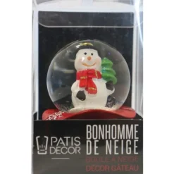 Cake Topper Boule à neige Bonhomme de neige