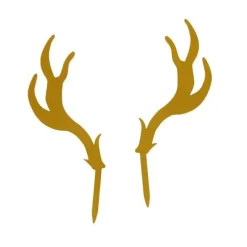Cake Topper Cerf Dorés