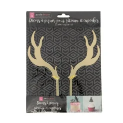 Cake Topper Cerf Dorés