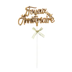 Cake topper "Joyeux anniversaire"
