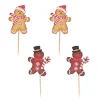 Cake toppers bonhommes en pain d'épices