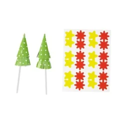 Cake toppers sapin de Noël Wilton (x 12)