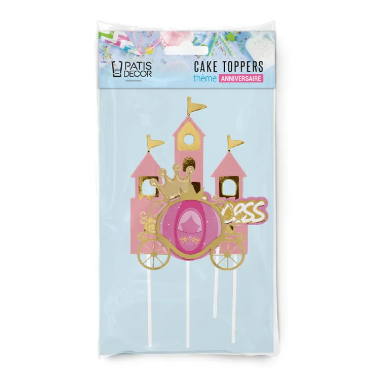 Cakes toppers Anniversaire princesses 2 (x3)